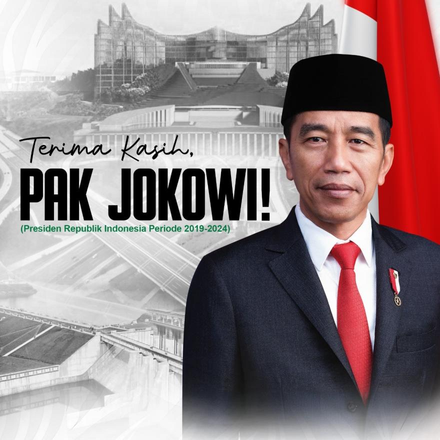 TERIMAKASIH PAK JOKOWIDODO,  SELAMAT BERTUGAS PAK PRABOWO SUBIANTO